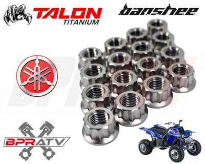 Yamaha Banshee 350 YFZ 350 TITANIUM Lug Nut Complete Kit Front Rear Set of 16 - Image 1 of 4