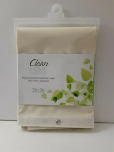 Shower Curtain Liner Carnation Home Fashions Hotel Collection 72 x 72 Beige - Picture 1 of 5