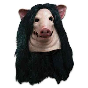 Halloween SÄGESCHWEIN Erwachsene Latex Deluxe Maske TOTS offiziell lizenziert brandneu - Bild 1 von 1