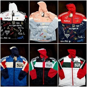 New Men's Motor Sports Wind Breaker Light Weight Jacket S to 3xl - Picture 1 of 48