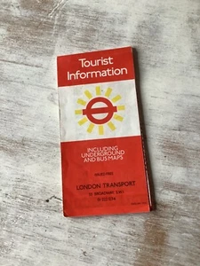 Tren subterráneo de Londres 1973 autobús mapa transporte Garbutt información turística - Imagen 1 de 4