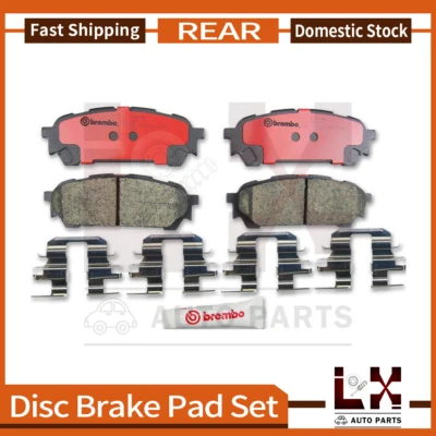 Rear Brembo Ceramic Brake Pads Set For 2004 2005 2006 2007 2008 Subaru Forester - Image 1 of 3