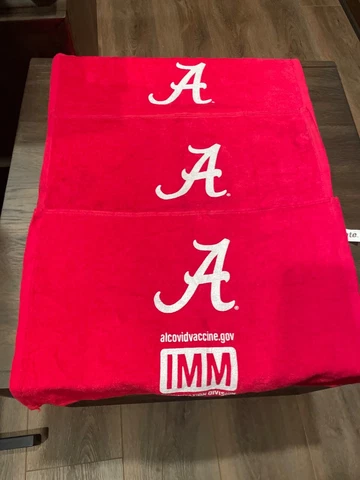 3 - ALABAMA CRIMSON TIDE 11"X16" RALLY TOWELS vs Mississippi State 10-22-2022 Cover