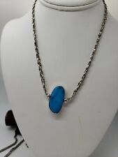Turquoise SUNWEST SILVER Sterling reversible necklace