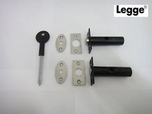 LEGGE DOOR SECURITY MORTICE RACK BOLTS IN STAINLESS STEEL WITH SPLINED KEY - Picture 1 of 2