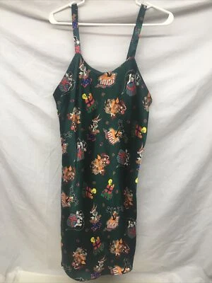Camisón vintage Looney Tunes Warner Brothers 1997 regalo de Navidad mujer pequeña Foto 1 de 4