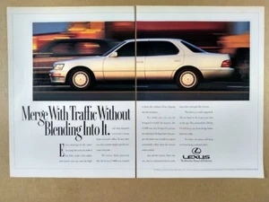 Lexus LS400 Limousine Oldtimer Printanzeige 1991 - Bild 1 von 1