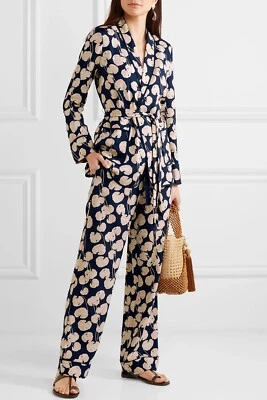 Chaqueta envolvente de crepé estampada floral Braelyn DIANE VON FURSTENBERG M NUEVA Foto 1 de 4