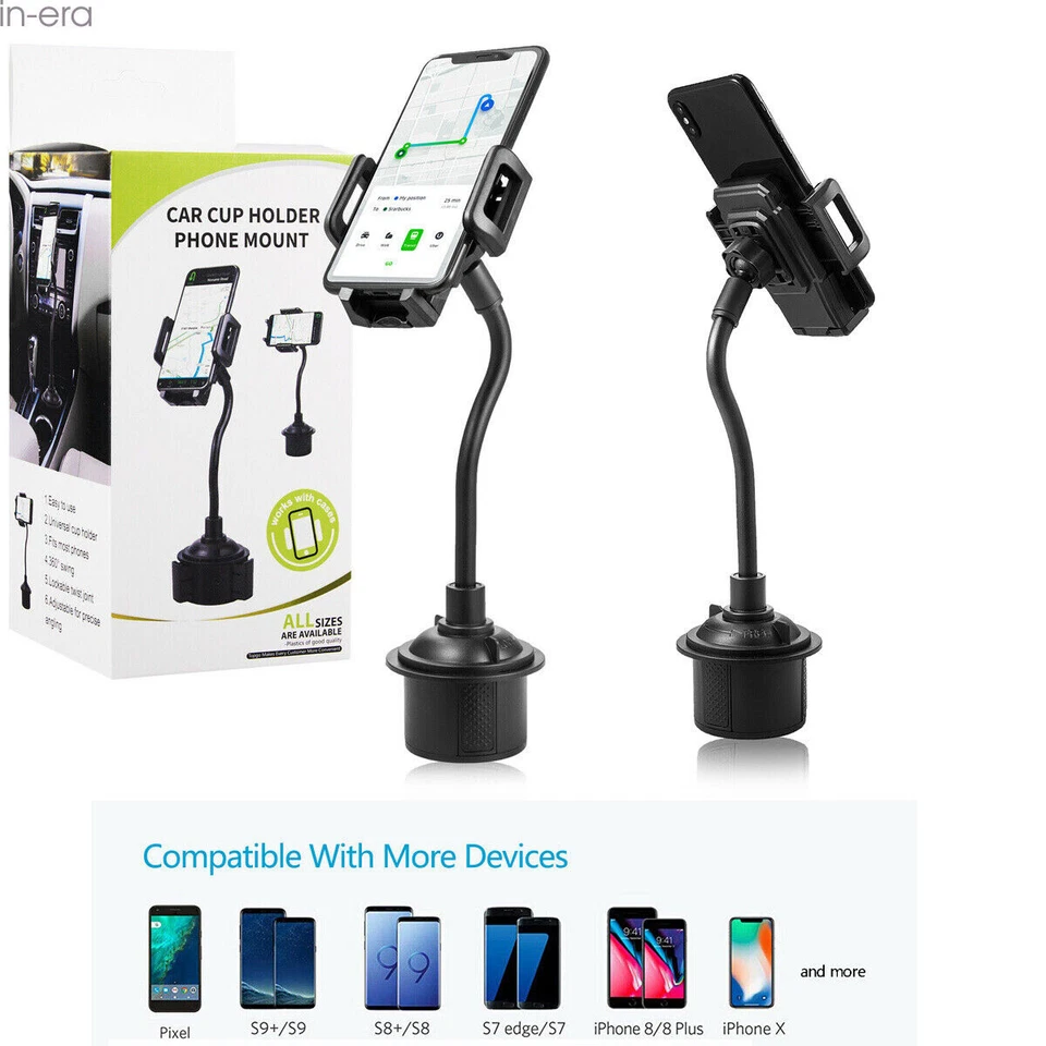 Universal 360° Adjustable Car Cell Phone Holder Car Cup Mount for Cell Phone - Image 1 of 4