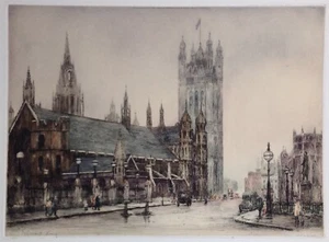 London London House Parliament Westminster Victorial Tower Edward King 1927 - Bild 1 von 4