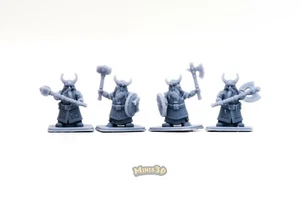 Skeleton Dwarf King - HQ Dungeon - Minis3D - Imagen 1 de 18