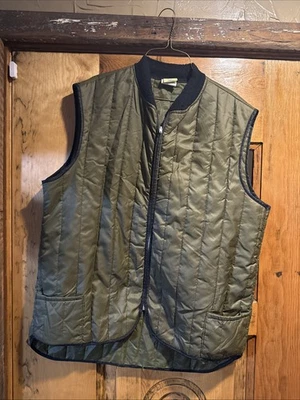 Vintage 80s Sears Work Outerwear Puffer Quilted Vest Green  Size XL  True Vtg - Image 1 of 4