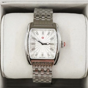 Michele Urban Mini 29mm Diamond Detail Stainless Steel Ladies Watch MWW02A000637 - Picture 1 of 11