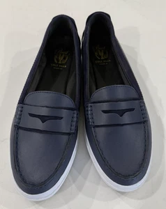 Mocassini COLE HAAN GRAND OS Pinch blu slip on penny aragosta taglia 9B nuovi senza scatola - Foto 1 di 6