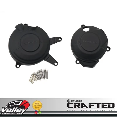 CFMoto 675SS 675NK Engine Clutch & Stator Cover Guards 6GUV-804600-5601 OEM - Image 1 of 2
