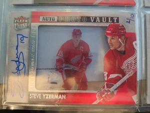 Fleer Ultra 2014-15 - Foto bóveda Steve Yzerman #PV-SY autógrafo x/10 - Imagen 1 de 2
