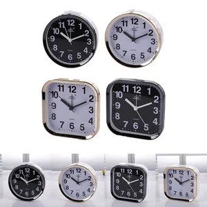 Alarm Clock Creative Alarm Clock Square Student Circular Bedside Clock Tools - Picture 1 of 30