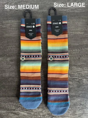 Calcetines informales Stance - Curren ST Crew azul mar - talla MEDIANA o GRANDE 1 par Foto 1 de 4