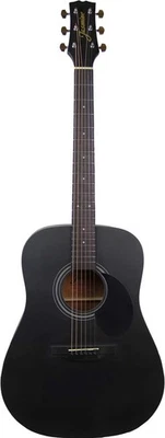 Jasmine S35 Dreadnought Acoustic Guitar - Matte Black - Image 1 of 4