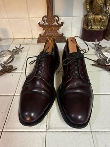 COLE HAAN LACE UP OXFORD BURGUNDY BUSINESS FORMAL CASUAL DRESS SHOES SIZE 12 C - Picture 1 of 16