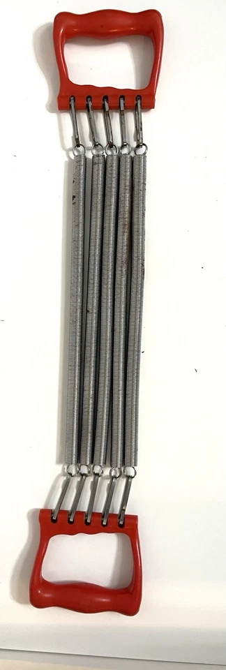 Expansor de equipo de ejercicio vintage Kent de 4 resortes con asas Foto 1 de 4