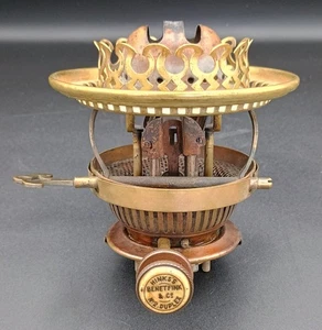 Victorian Hinks No.2 Benetfink & Co oil lamp raiser burner with lug fitting. - Picture 1 of 6