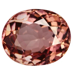 3.70 Ct IF Oval 10.4 x 8.6 MM 100% Natural Burgundy Pink Mozambique Tourmaline - Picture 1 of 5