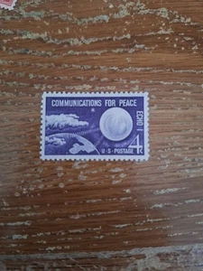 1960 4c Echo I Communications Satellite, Peace Scott 1173 MNH  - Picture 1 of 2