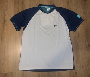 Vintage 1993 Andre Agassi Nike Challenge Court Poloshirt Gr. XL Tie And Dye - Bild 1 von 2