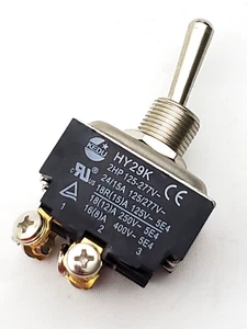 Kedu HY29K ON-OFF Maintained 2-POS Toggle Switch 3PST 18A@125V 15A@277V Screw - Picture 1 of 6
