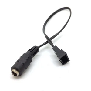 3pin fans male to 5.5x2.1mm female DC Power cable cord 12v 9v 5v fan Route ol - Picture 1 of 5