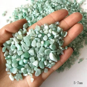 100g Natural Green Aventurine Quartz Crystal Chip Stone Tumbled Healing Decor - Picture 1 of 14