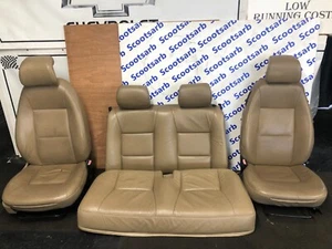 SAAB 9-3 93 Convertible Cream / Beige Tan Leather Seats Front & Rear 1998-2003 - Picture 1 of 18