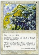 MTG magic cards 1x x1 Light Play, English Animate Wall 5th Edition