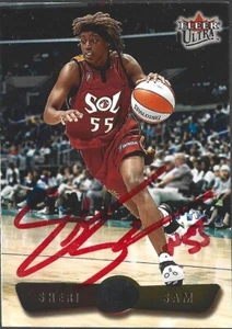 Sheri Sam Autographed 2002 Fleer Ultra WNBA Basketball Card Miami Sol #29 - Picture 1 of 3