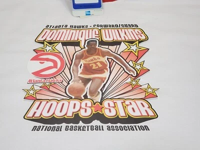 Camiseta masculina NBA Hardwood Classics Dominique Wilkins tamanho 2XL nova com etiquetas - Imagem 1 de 4