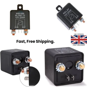 Autocaravana 160477 0-727-10 EQUIV 12V 200 AMPERIOS SERVICIO PESADO RELÉ DE CARGA DIVIDIDA - Imagen 1 de 5