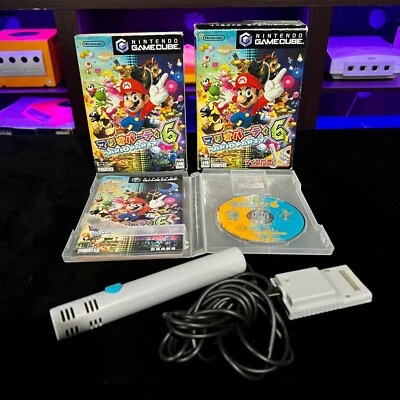 MARIO PARTY 6 Big Box Nintendo GameCube with Microphone Japan Import U.S Seller  - Image 1 of 2