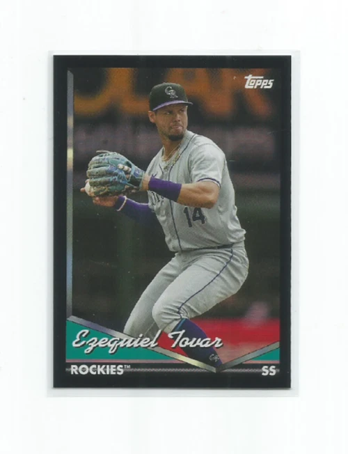 EZEQUIEL TOVAR (Colorado Rockies) 2025 TOPPS ARCHIVES BLACK FOIL CARD #225 - Image 1 of 1