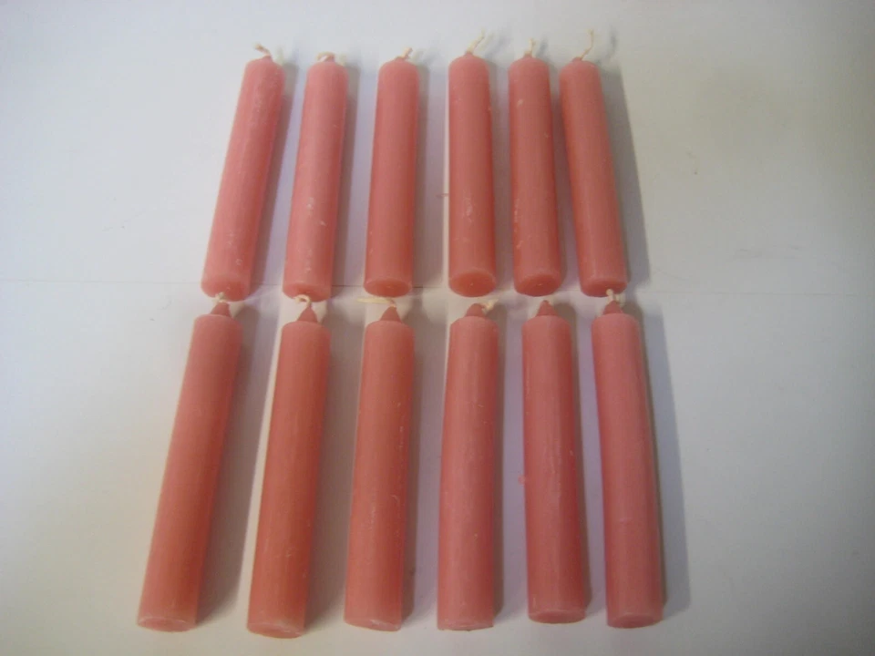 12ea. Velas de emergência rosa 5" para sobrevivência de emergência, acampamento - Imagem 1 de 1