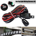 Wiring Harness Kit with Fuse Relay Switch for 2 LED Light Bar Fog Light