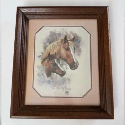Vintage Horse Portrait Print by Doris Scott Nelson in Rustic Wood Frame - Image 1 of 4