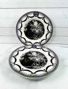 Halloween Royal Stafford The Guardian Witch Salad Plates Set Of 4 New - Picture 1 of 8
