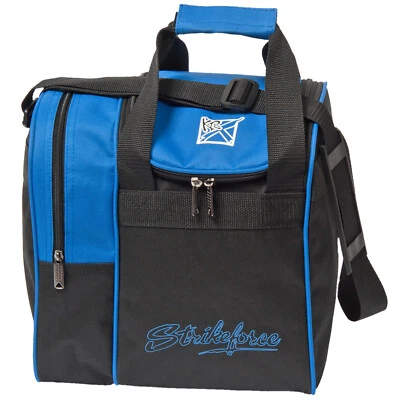 KR Strikeforce Rook Black/Blue 1 Ball Bowling Bag - Image 1 of 2