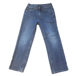 Calvin Klein Blue Jeans Youth Boys Denim Dark Wash Straight Leg Sz 6 - Picture 1 of 9