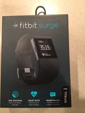Fitbit Surge Activity Tracker Fitness Smartwatch Small Black FB501BKS