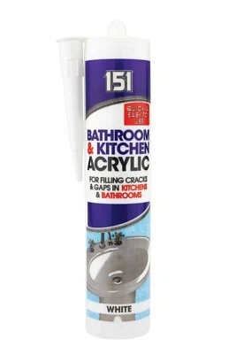 GENERIC 151 Bathroom & Kitchen Acrylic Filler - 450g Tub for Repairs & Renovations