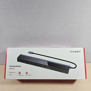 iVANKY 12-in-1 85W PD Dock, Dual 4K HDMI Display Thunderbolt - Picture 1 of 5