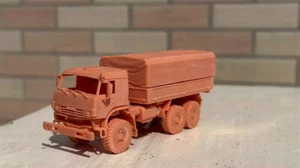 3d Printed 1/72 KAMAZ Transport Vehicle Unpainted Kit - Picture 1 of 4