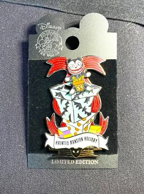 Disney Haunted Mansion Holiday 2003 Nightmare Scary Teddy pin on original card - Image 1 of 4